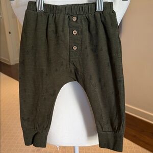 Rylee + Cru - Forest Green Baby Pants - Trees & Fox - Size: 18-24M